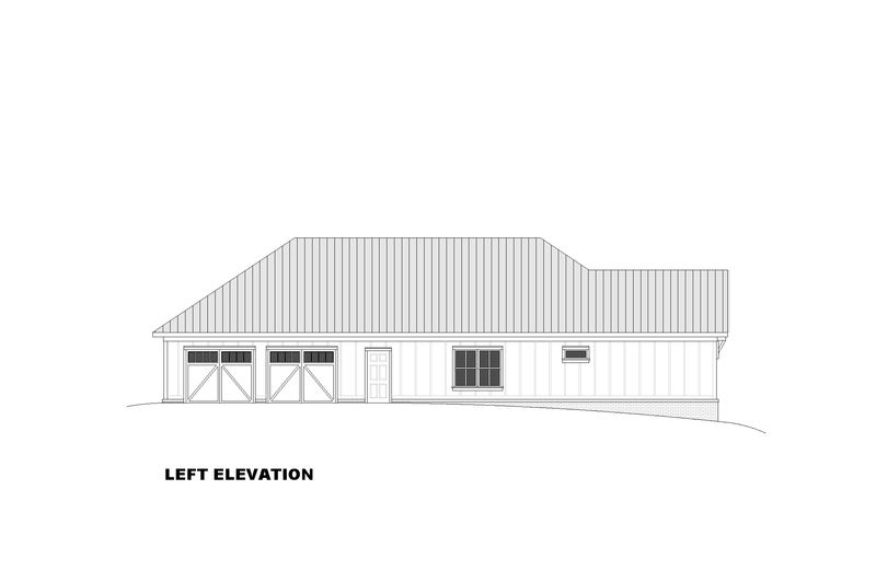 Architectural House Design - Exterior - Other Elevation for Farmhouse House Plan #1117-51 - 3 bed, 3 bath