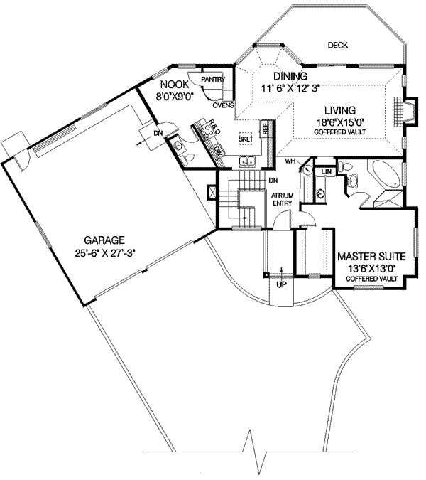 Home Plan - Ranch Floor Plan - Main Floor Plan #60-230