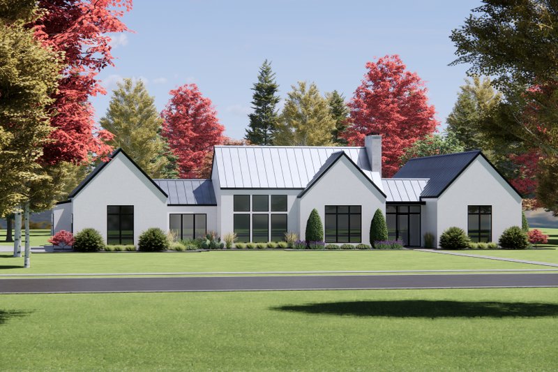House Design - Exterior - Front Elevation 5 for Modern House Plan #1096-72 - 3 bed, 2 bath