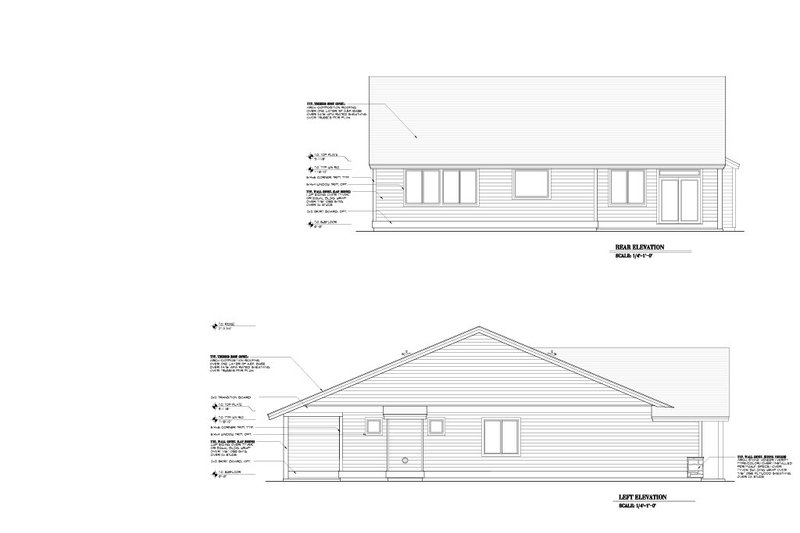 Home Plan - Exterior - Other Elevation 1 for Craftsman House Plan #53-736 - 4 bed, 2 bath