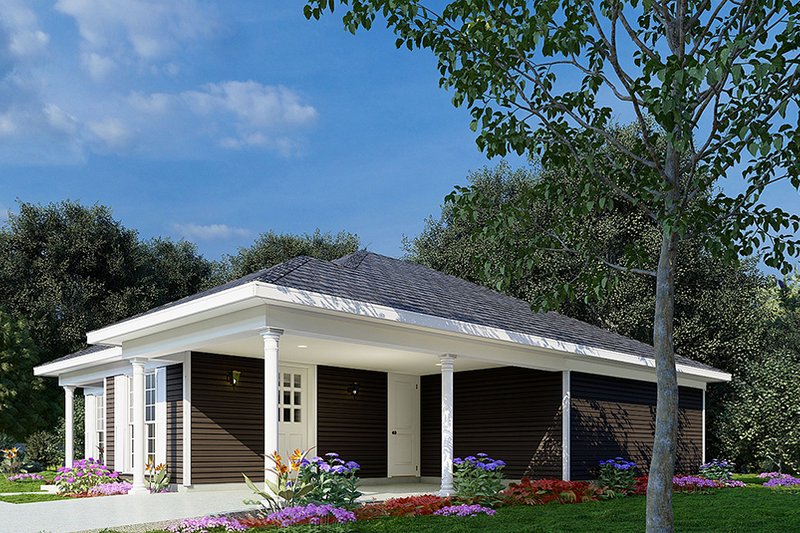 Architectural House Design - Exterior - Other Elevation 1 for Traditional House Plan #17-3433 - 3 bed, 2 bath
