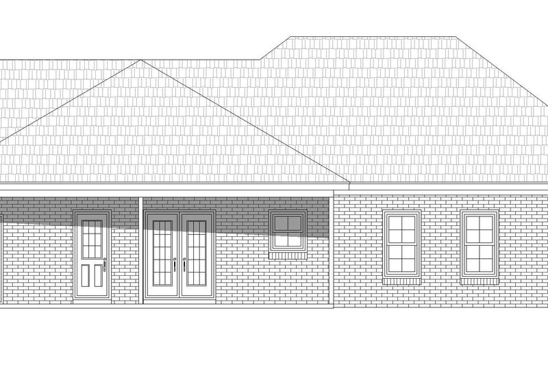 Dream House Plan - Exterior - Rear Elevation for Craftsman House Plan #932-202 - 2 bed, 2 bath