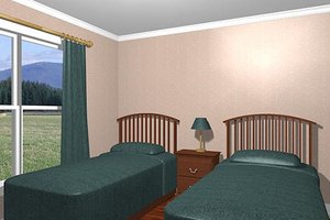 Photo 2 for Cabin House Plan #56-133 - 2 bed, 1 bath