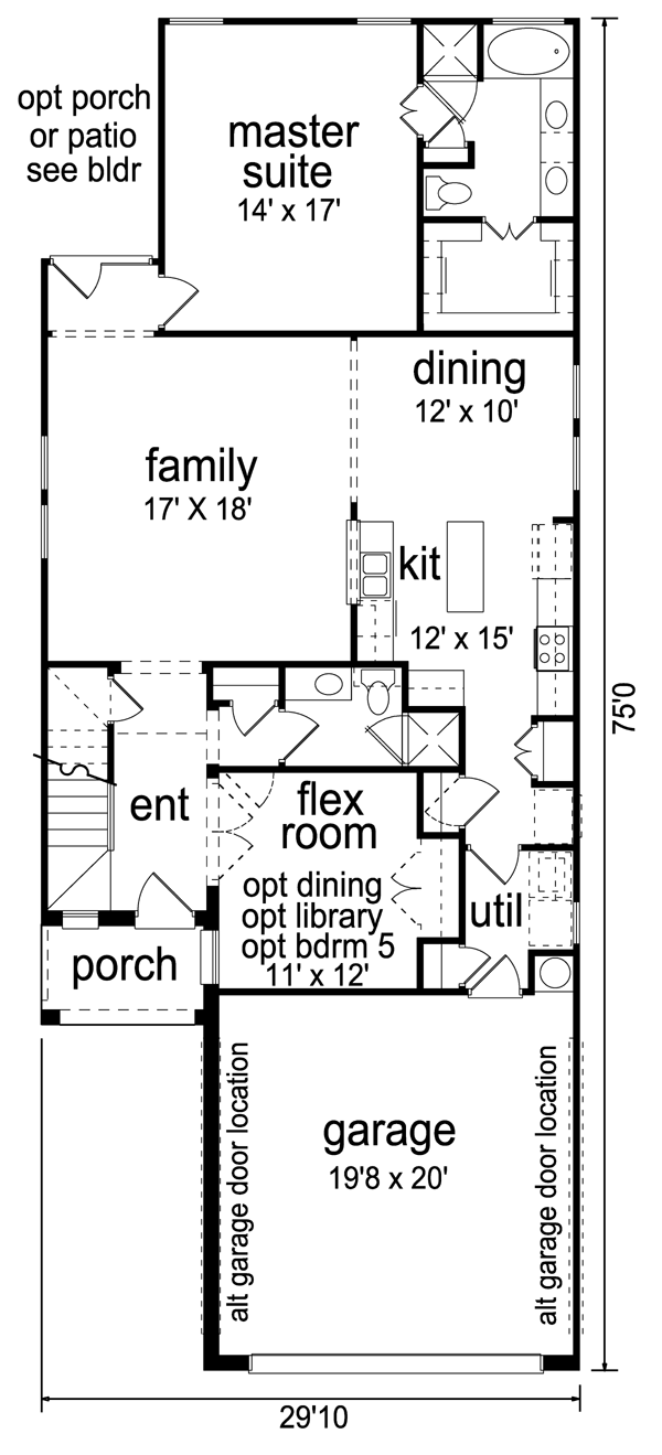 Traditional Floor Plan - Main Floor Plan #84-570