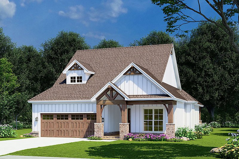 Dream House Plan - Cottage Exterior - Front Elevation Plan #923-250