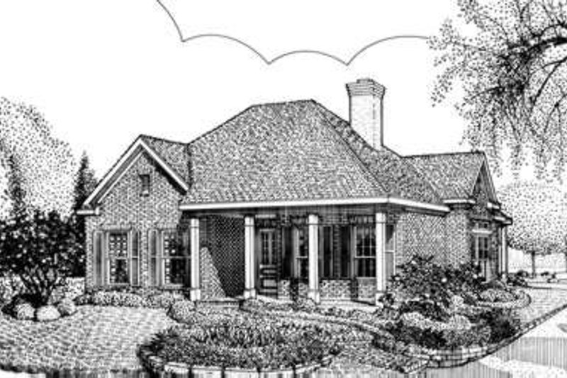 Architectural House Design - Colonial Exterior - Front Elevation Plan #410-325