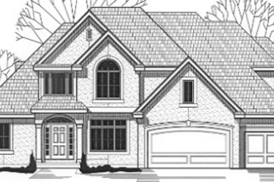 Exterior - Front Elevation for Traditional House Plan #67-755 - 4 bed, 3.5 bath