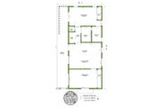 Contemporary Style House Plan - 2 Beds 2 Baths 800 Sq/Ft Plan #1106-42 Floor 
