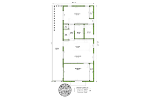 Floor Plan - Main Floor for Contemporary House Plan #1106-42 - 2 bed, 2 bath
