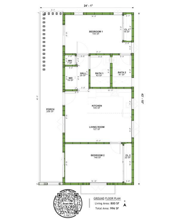 House Design - Contemporary Floor Plan - Main Floor Plan #1106-42