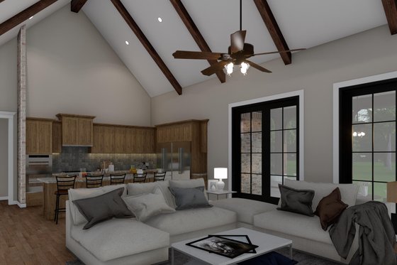 Interior - Family Room 2 for European House Plan #923-7 - 3 bed, 2.5 bath