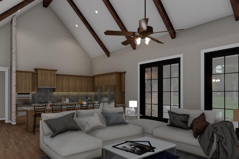 Architectural House Design - Interior - Family Room 2 for European House Plan #923-7 - 3 bed, 2.5 bath