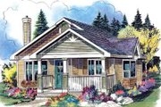 Cottage Style House Plan - 1 Beds 1 Baths 607 Sq/Ft Plan #18-4462 