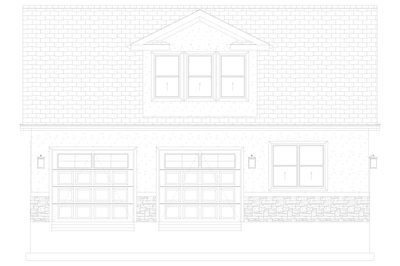 House Design - Exterior - Front Elevation 4 for Traditional House Plan #1060-358, 0 bath