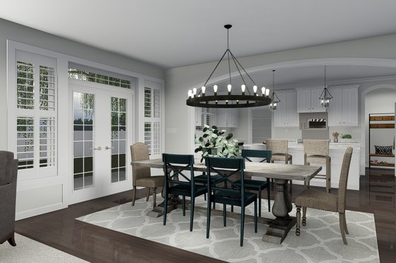 Interior - Dining Room for Craftsman House Plan #1060-57 - 4 bed, 2.5 bath