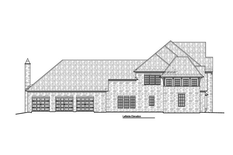 House Blueprint - Exterior - Other Elevation for European House Plan #1081-49 - 5 bed, 5.5 bath