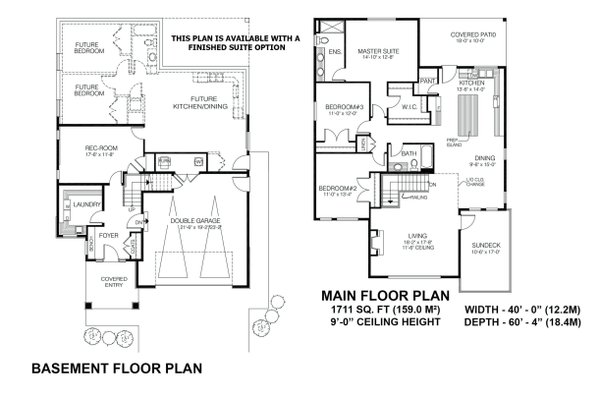 Craftsman Floor Plan - Other Floor Plan #1100-39