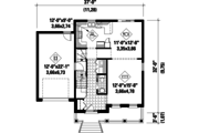 Contemporary Style House Plan - 4 Beds 1 Baths 1800 Sq/Ft Plan #25-4566 