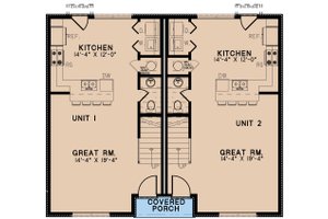 Floor Plan - Main Floor for Traditional House Plan #923-227 - 3 bed, 1.5 bath