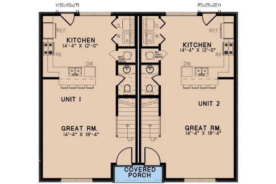 Floor Plan - Main Floor for Traditional House Plan #923-227 - 3 bed, 1.5 bath