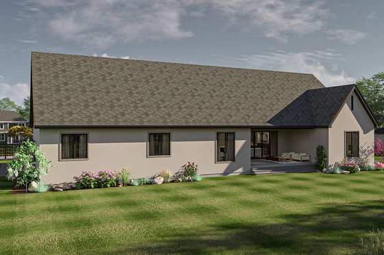 Exterior - Rear Elevation for Modern House Plan #455-372 - 3 bed, 2.5 bath