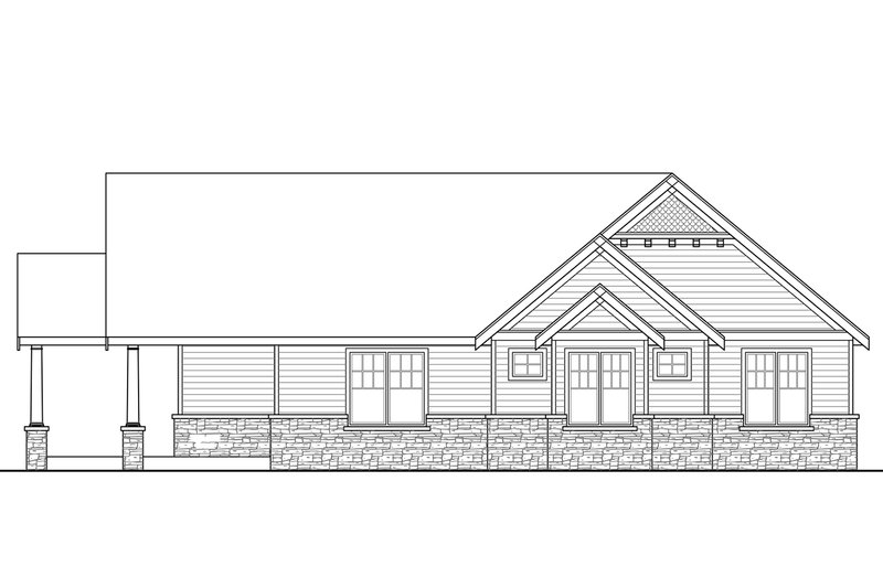 Dream House Plan - Exterior - Other Elevation 1 for Country House Plan #124-967 - 3 bed, 3.5 bath