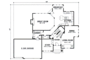 Traditional Style House Plan - 4 Beds 3.5 Baths 3429 Sq/Ft Plan #67-591 