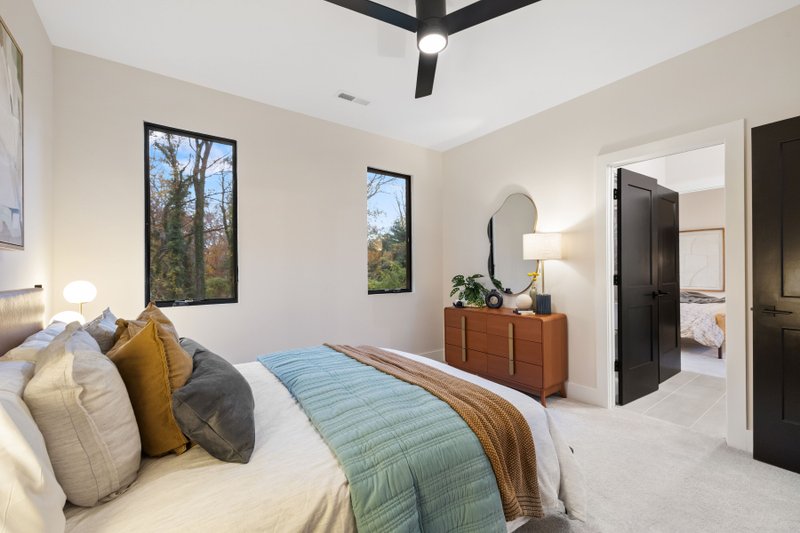 House Blueprint - Interior - Bedroom for Modern House Plan #1080-28 - 3 bed, 2.5 bath