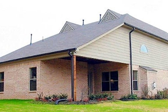 Exterior - Rear Elevation for European House Plan #81-13800 - 3 bed, 2.5 bath