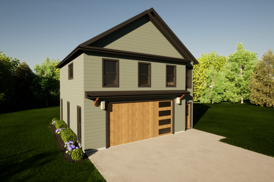 Exterior - Other Elevation 1 for Contemporary House Plan #1116-12 - 2 bed, 1.5 bath