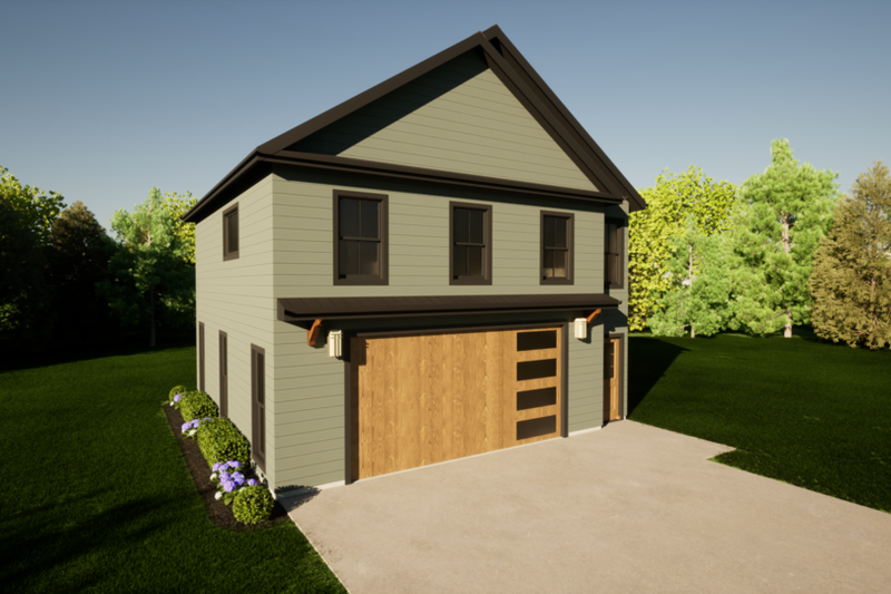 Architectural House Design - Exterior - Other Elevation 1 for Contemporary House Plan #1116-12 - 2 bed, 1.5 bath