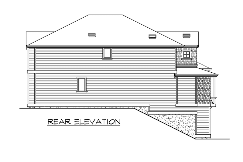Home Plan - Exterior - Other Elevation 2 for Craftsman House Plan #132-148 - 3 bed, 2.5 bath