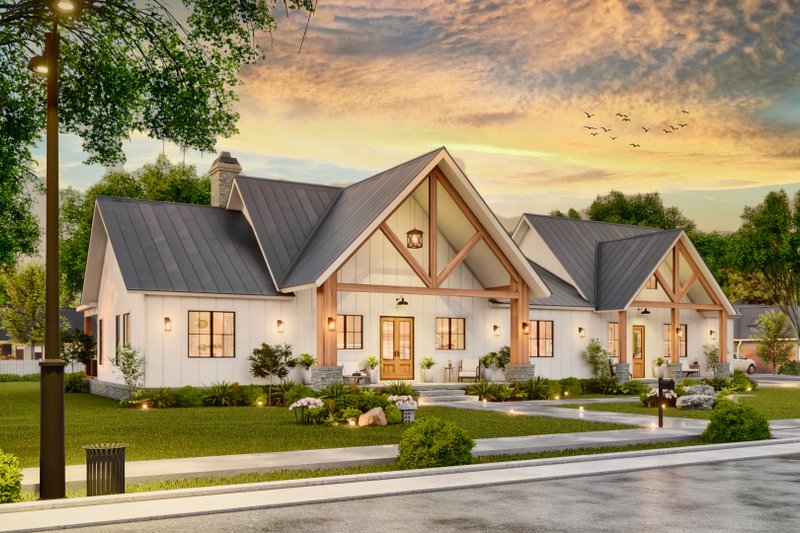 House Design - Exterior - Front Elevation 5 for Farmhouse House Plan #119-472 - 3 bed, 3.5 bath