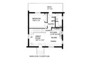 Log Style House Plan - 3 Beds 3 Baths 2502 Sq/Ft Plan #117-588 