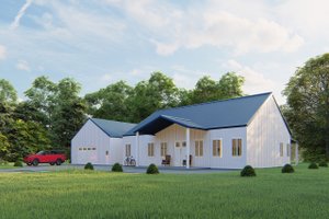 Dream House Plan - Barndominium Exterior - Front Elevation Plan #1107-3