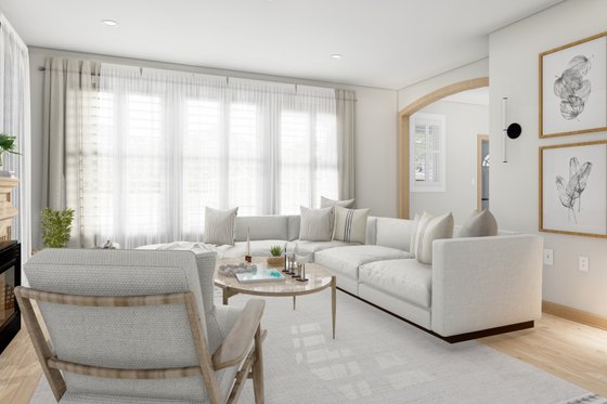 Interior - Family Room 2 for Traditional House Plan #1060-15 - 4 bed, 3.5 bath
