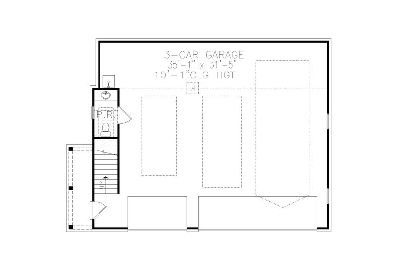 House Blueprint - Floor Plan - Main Floor for Country House Plan #54-554, 0 bath