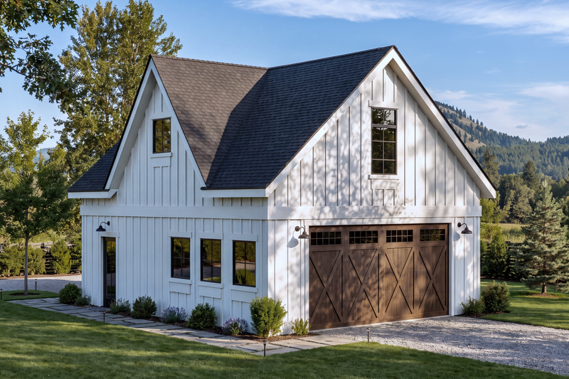 Dream House Plan - Exterior - Front Elevation 4 for Farmhouse House Plan #1108-3 - 1 bed, 1 bath