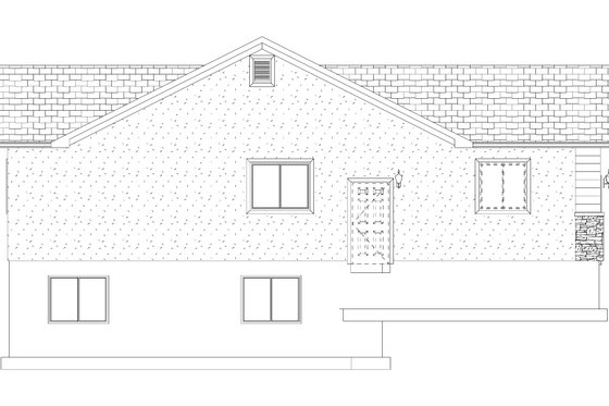 Exterior - Other Elevation for Ranch House Plan #1060-423 - 2 bed, 2 bath
