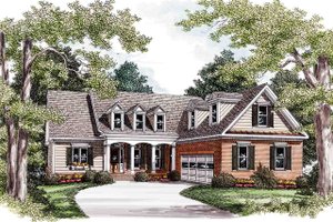 Country Exterior - Front Elevation Plan #927-16