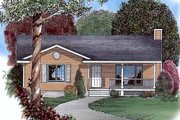 Cottage Style House Plan - 3 Beds 1 Baths 1200 Sq/Ft Plan #409-1117 