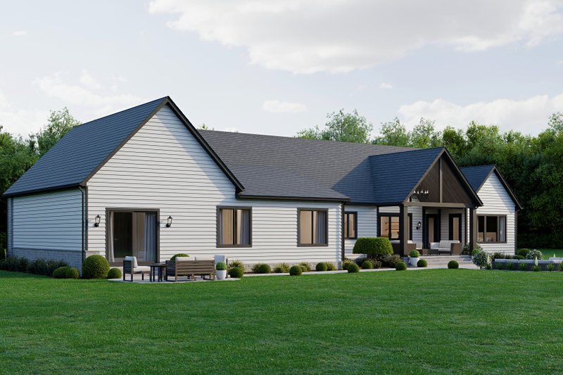 Dream House Plan - Exterior - Rear Elevation for Craftsman House Plan #1089-68 - 3 bed, 4.5 bath