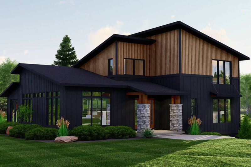 Home Plan - Exterior - Other Elevation 2 for Contemporary House Plan #1064-247 - 3 bed, 2.5 bath