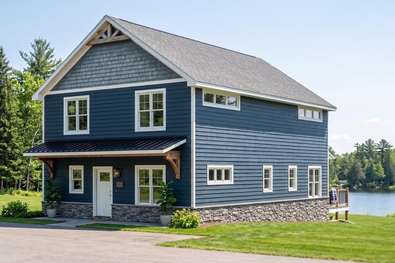 Home Plan - Exterior - Front Elevation 2 for Contemporary House Plan #1064-467 - 5 bed, 3.5 bath