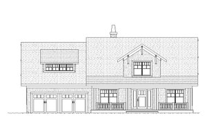Exterior - Front Elevation 3 for Craftsman House Plan #901-36 - 4 bed, 2.5 bath