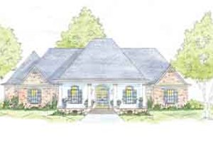 Southern Exterior - Front Elevation Plan #36-449