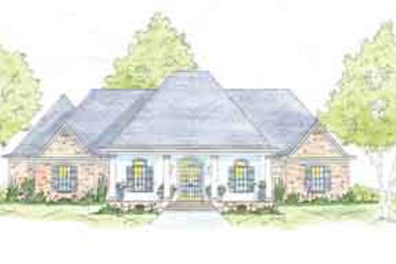 Architectural House Design - Southern Exterior - Front Elevation Plan #36-449