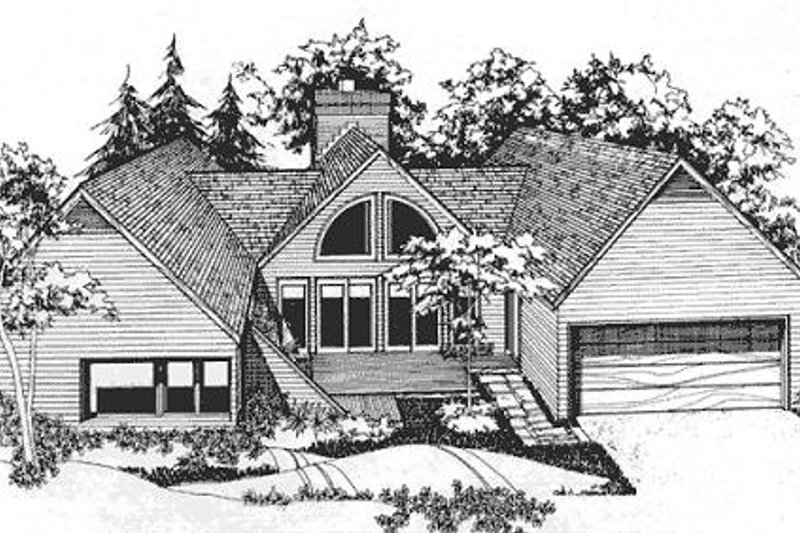 Dream House Plan - Exterior - Front Elevation Plan #320-317