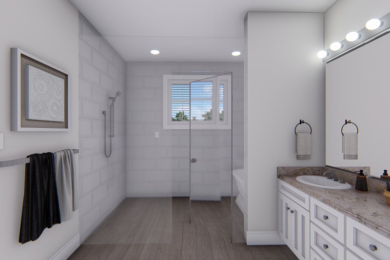 Architectural House Design - Interior - Master Bathroom 1 for Farmhouse House Plan #1060-140 - 5 bed, 2.5 bath