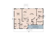 Farmhouse Style House Plan - 3 Beds 2 Baths 1328 Sq/Ft Plan #124-300 Floor 
